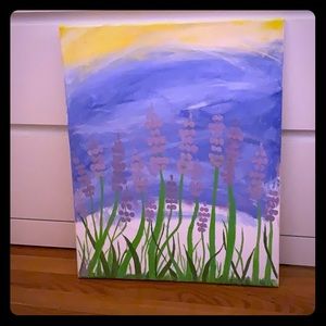 Lavender flower painting price negotiable